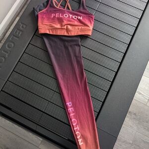 Peloton Ombre Pink and Black Activewear Set